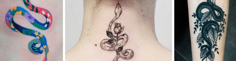 20 Lindos tatuajes de serpiente que simbolizan sabiduría